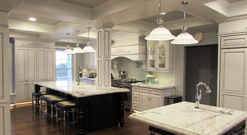 Open floor kitchen remodel in Myersville Maryland