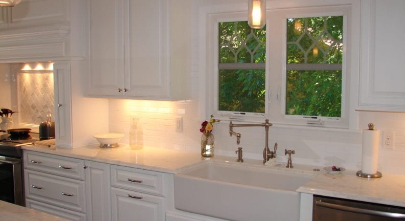 Frederick kitchen remodel with white cabinetry