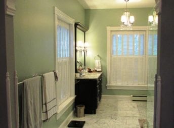 A master bathroom in Downtown Frederick