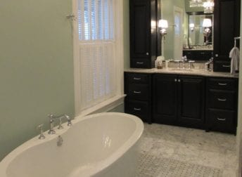 A master bathroom in Downtown Frederick