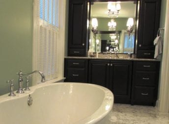 A master bathroom in Downtown Frederick