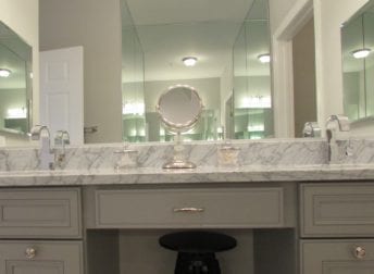 Condo bathroom remodels in downtown Frederick with custom shower enclosures and stand alone tub, think what they may look like in your house
