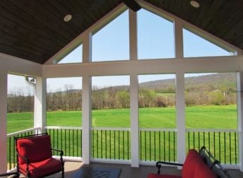 Screened porch project in Middletown