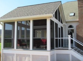 Screened porch project in Middletown