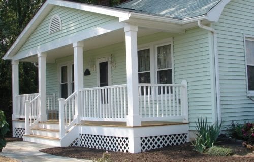 Front porch addition in Jefferson