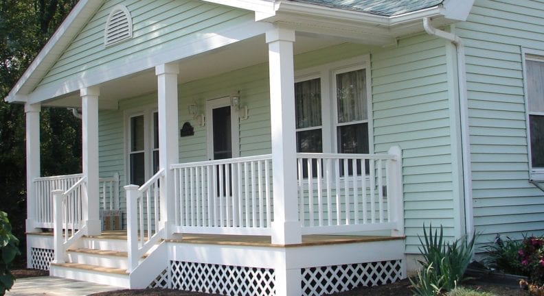 Front porch addition in Jefferson