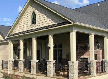 Outdoor living space addition