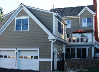 New home office above garage