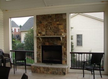 Large kitchen & screened porch