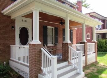 Front porch addition in Baker Park