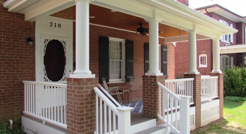 Front porch addition in Baker Park