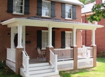 Baker Park porch in Frederick