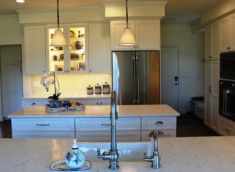 White cabinetry in Maryland kitchen remodel