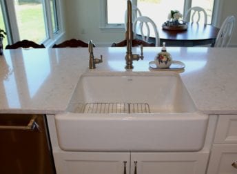 Farm sink in Mount Airy kitchen remodel