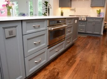 Plenty of kitchen space in an open floor plan