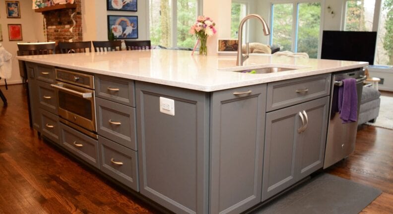 Add a large kitchen island to your home