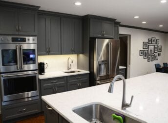 Open floor plan kitchen remodel